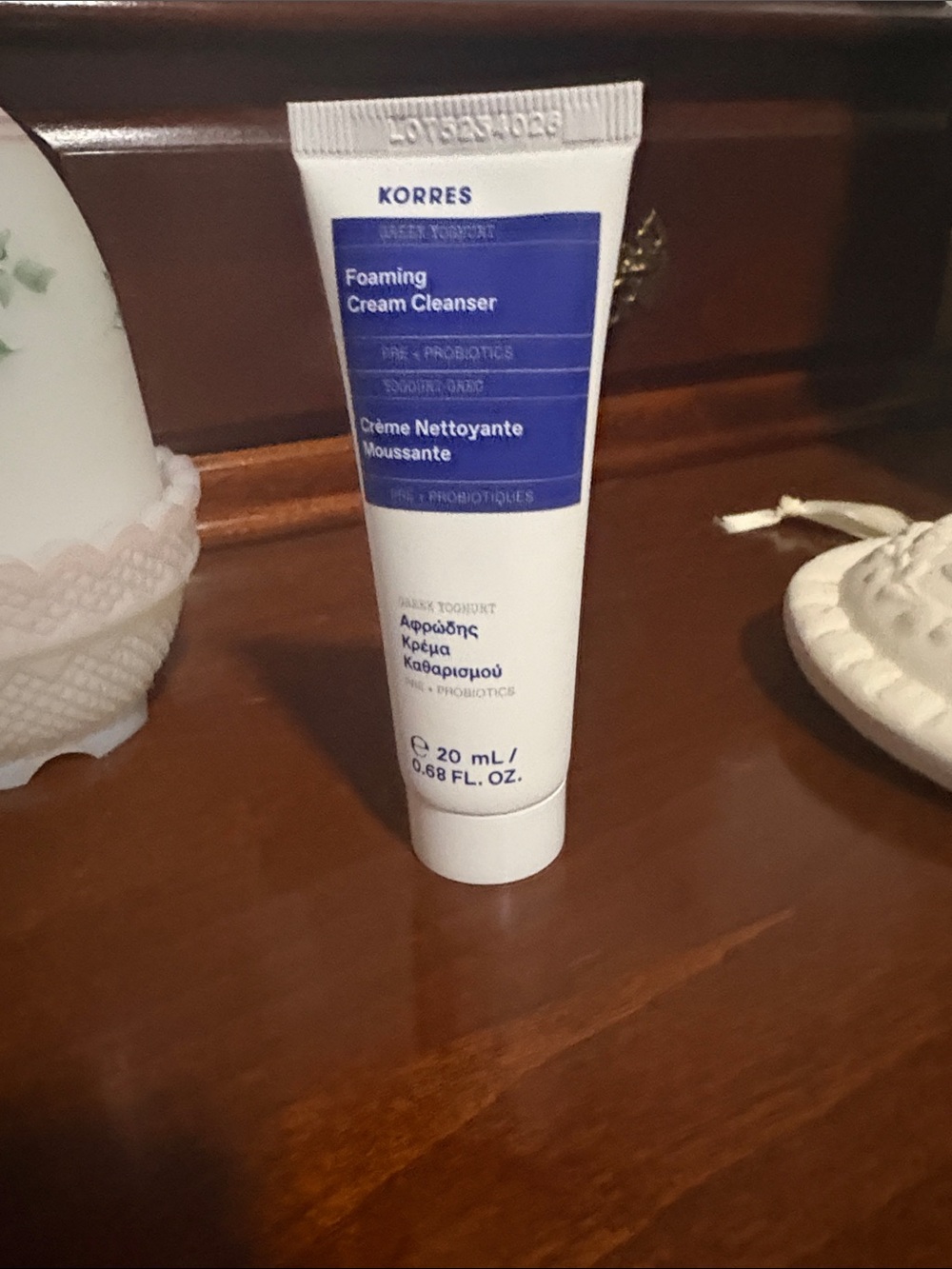 Korres Foaming Cream Cleanser - White and Blue Tube